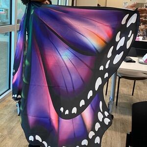 Butterfly Wings Cape Halloween Costume O/S